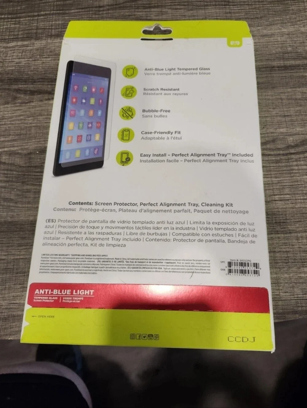 Tempered Glass Anti Blue Light Screen Protector For iPad 10.9 (10th Gen, 2022)